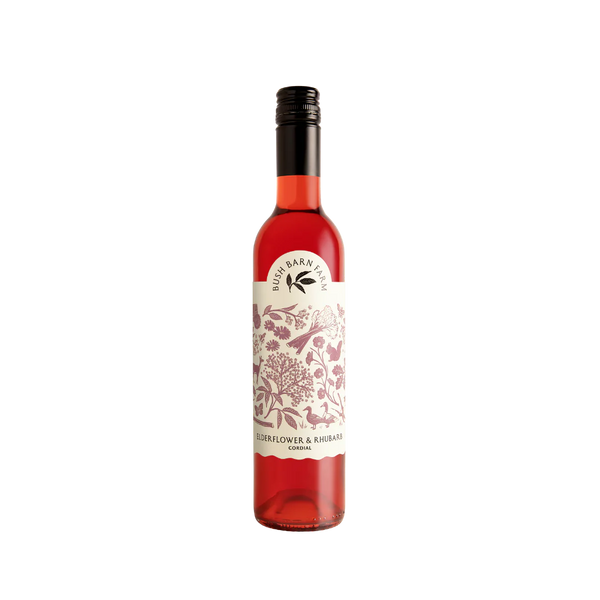 Bush Barn Farm, Elderflower & Rhubarb Cordial