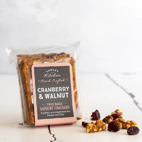 Sawley Kitchen, Cranberry & Walnut Savoury Crackers