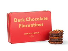 Melrose and Morgan, Dark Chocolate Florentines Tin 250g