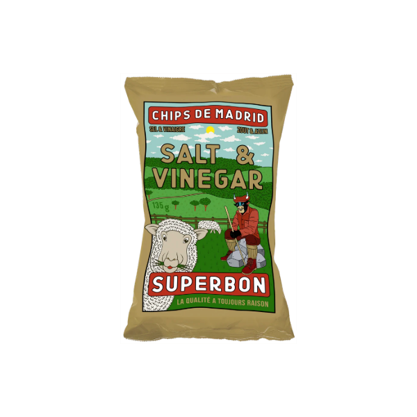 Superbon, Salt & Vinegar Crisps 125g