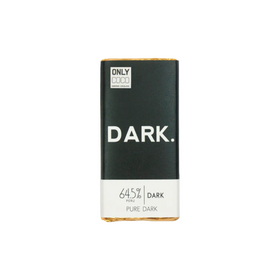 Only Coco Chocolates, Pure Dark, 64.5% Medium-Dark Chocolate Bar