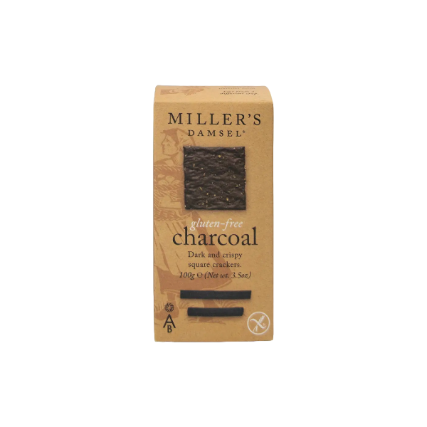 Miller's Biscuits, Gluten Free Charcoal Wafers 125g