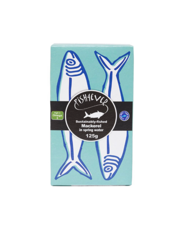 Fish4Ever, Mackerel Fillets In Spring Water 125g