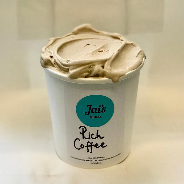 Jai's Ice Cream, Rich Coffee Lactose-free Ice Cream 500ml