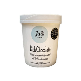 Jai's Ice Cream, Rich Chocolate Lactose-Free Ice Cream 500ml