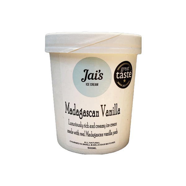 Jai's Ice Cream, Madagascan Vanilla 500ml