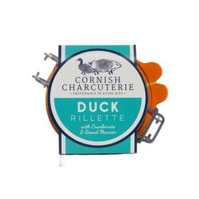 Cornish Charcuterie, Duck Rillette with Cranberries in Reusable Jar 125g