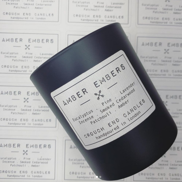 Crouch End Candles, Amber Embers Scented Candle 220g